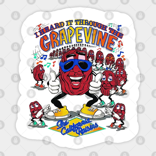 The California Raisins - I Heard It Through the Grapevine Sticker by nicklower